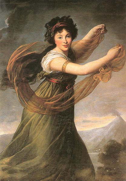 elisabeth vigee-lebrun Portrait of Pelagie Sapiezyna nee Potocka.